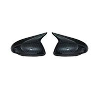 Wing Mirror Cover Cap For Hyundai For Accent For Solaris 2017-2023 Rearview Side Mirror Cover Wing Cap Exterior Door Case Trim Rearview Mirror Cover(Carbon look)