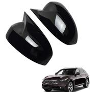 Wing Mirror Cover Cap for Infiniti FX 2009-2013, Left Right Driver Passenger Side Exterior Rear View Mirror Cover 2 Pieces,Glossy black