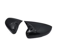 Wing Mirror Cover Cap For Polo MK5 6R 6C 2009-2017 2 Pcs Side Rearview Wing Mirror Cover Caps Shell Trim Exterior Rearview Mirror Cover(Bright black)