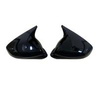 Wing Mirror Cover Cap For Seat For Leon 2020 2021 2022 2023 2024 Rearview Mirror Cover Trim Pair Side Wing Mirror Cover Caps(Glossy Black-Add on)