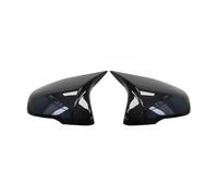 Wing Mirror Cover Cap For Toyota For Supra 2019 2020 2021 2022 2piece Glossy Black Side Wing Modified Rearview Mirror Cover Caps(Bright black)