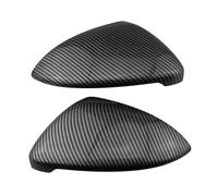 Wing Mirror Cover Cap For VW For Golf 7 For MK7 For Mk 7.5 2013-2016 2017 2018 2019 Side Mirror Trim Carbon Fiber Decoration Accessories Rearview Mirror Cover Sticker Mirror Cap Cover Trim(Carbon fibe