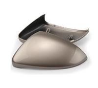 Wing Mirror Cover Cap for VW Golf 7 MK7 2015-2019, Sturdy and Durable Wing Rearview Mirror Cover Cap Case Trim,E Champagne Gold-Left