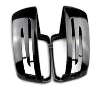 Wing Mirror Cover Cap For W204 W212 W218 W176 W221 Carbon Fiber Side Mirror Cover Cap Add On Wing(Bright black-A)