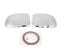 Wing Mirror Cover Cap Left Right Door Mirror Housing Replacement For Silverado 1999 to 2006 ABS Plastic Exterior Rear View Mirror Cover Upgrade Car Appearance Adhesive Install (Plating)
