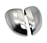 Wing Mirror Cover Cap Left Right Side Mirror Case Matt Chrome Door Wing Cover Cap Housing Fits for VW For P&assat B8 For Areton 2015-2020 2pcs Rearview Mirror Shells(With Side Assist)(Without Sid