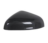 Wing Mirror Cover Caps For Fiesta For MK8 2018 2019 2020 2021 2022 2023 Carbon Fiber/Gloss Black Rearview Side Wing View Mirror Cover Caps Case Shell Side Wing Mirror Cover Caps(Left Carbon Fiber)