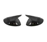 Wing Mirror Cover Caps For Peugeot 208 GT Line E208 P21 MK2 2020 2021 2022 2023 2024 Horn Rearview Mirror Protective Cover Reverse Mirror Housing Rearview Side(Carbon fiber pattern)