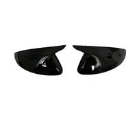 Wing Mirror Cover Caps For Peugeot 208 GT Line E208 P21 MK2 2020 2021 2022 2023 2024 Horn Rearview Mirror Protective Cover Reverse Mirror Housing Rearview Side(Bright black)