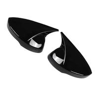 wing mirror cover Car Rearview Mirror Cover Cap Side Wing ABS Carbon FIber/Glossy Black For Honda Civic 11th 2022 Decorative(Glossy Black)