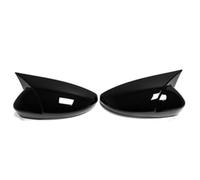 Wing Mirror Cover Compatible With VW For Passat B7 2011-2014 For Jetta 2011-2017 Black Carbon Side Mirror Cover Caps Add-on Rearview Mirror Cap Shell