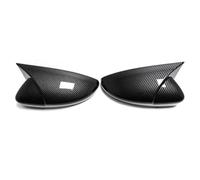 Wing Mirror Cover Compatible With VW For Passat B7 2011-2014 For Jetta 2011-2017 Black Carbon Side Mirror Cover Caps Add-on Rearview Mirror Cap Shell
