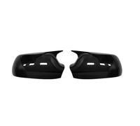 Wing Mirror Cover Designed For Mazda 2 Demio 2002 2003 2004 2005 2006 2007 Waterproof Protection Bright Black/Carbon Fiber Pattern Mirror Cap Shell(Bright black)