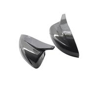 Wing Mirror Cover For A3 8V S3 RS3 2014-2020 1 Pair Carbon Fibre Look Car Rear View Mirror Cover Side Cap Covers(Carbon Look)