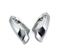 Wing Mirror Cover For A4 B8.5 A3 A5 S5 RS5 Car Mirror Cover Matte Chrome Silver Rearview Mirror Cover Protection Cap Car Styling Side Mirror Shell Accessories(Without Side Assist)