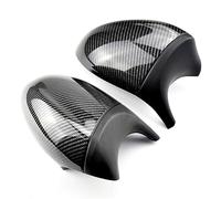 Wing Mirror Cover For BMW 1 3 Series For E81 E82 E87 E88 E90 E91 E92 E93 Rearview Mirror Cover Caps Rearview Side Cap(Black-red)