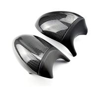 Wing Mirror Cover For BMW 1 3 Series For E81 E82 E87 E88 E90 E91 E92 E93 Rearview Mirror Cover Caps Rearview Side Cap(Black-red)