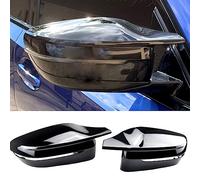Wing Mirror Cover for BMW 5 Series G30 G38 2017-2023,Sun Proof And Rain Proof Scratch Resistan Car Accessories Side Mirror Caps Protective Case,A-Bright Black