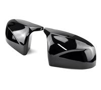 Wing Mirror Cover For BMW X5 E70 X6 E71 2008-2013 2pieces Facelifted Modified Rearview Bright Black Carbon Fiber Pattern Mirror Cover Caps Mirror Covers Caps(Bright black)
