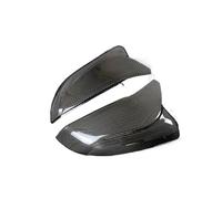 Wing Mirror Cover For Civic X 10th for Hatchback 2017+ Real Carbon Fiber Replacement Car Ox Horn Side Rear View Mirror Cap Shell Cover Trim(Ox horn Style)