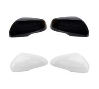 Wing Mirror Cover For Edge 2015 2016 2017 2018 2019 2020 2021 With Light Hole 1pieces Car Rear View Side Mirror Cover Left Right Mirror Covers Caps(Left Driver Black)