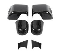 Wing Mirror Cover For For Wrangler For JL For Gladiator For JT 2018 2019 2020 2021 2022 2023 2024 Up Car Rearview Mirror B&ase Decoration Cover(Carbon fiber B)