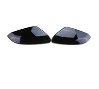 wing mirror cover For Honda Civic Car Rearview Side Mirror Cover Wing Cap ABS Carbon Fiber/Gloss Black 2016-2020 Decorative(Gloss Black)