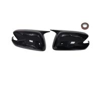 wing mirror cover For Honda Fit Jazz 2009-2013 Car Rearview Side Mirror Cover Wing Cap Decorative(With Light Black)