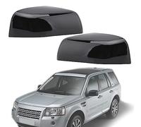 Wing Mirror Cover for LR2 / Freelander 2 2010 2011 2012 2013 2014 2015, Car Door Rearview Mirror Cap Outer Shell Replacement Left Right Side, Black-1 Pair
