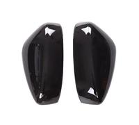 Wing Mirror Cover For Mazda For CX-5 CX5 CX8 2017-2021 Carbon Fiber Car Rearview Side Mirror Cover Wing Exterior Door Rear View Cap Case Trim Side Mirror Cover(Gloss Black)