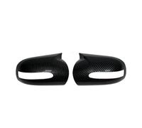 Wing Mirror Cover For Mercedes For Benz E C-Class W211 W203 2001-2007 Mirror Shell LHD Carbon Black Side Rearview Cover Caps Mirror Cover Caps(Carbon Look)