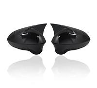 Wing Mirror Cover For Seat For Leon For MK2 2009-2012 Bat Style Mirror Covers Caps RearView Case Cover Rearview Side Cap(Black)