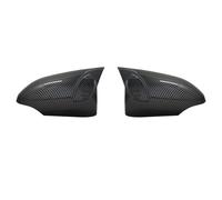 Wing Mirror Cover For Toyota For Corolla 2014-2017 2 For Pcs Rearview Mirror Housing Bright Black Carbon Fiber Pattern Mirror Cover Caps Side Mirror Shell Accessories(ABS Black)