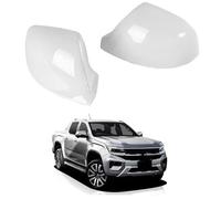Wing Mirror Cover for Volkswagen Amarok 2012-2019 - Rearview Mirror Cap Left Right Side Door Mirror Housing Replacement, White