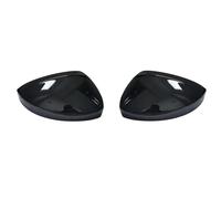 Wing Mirror Cover For VW For Tiguan Allspace L MK2 2017-2020 Rearview Side Wing Mirror Caps Cover Replacement Matt Chrome(Gloss black)