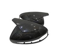 Wing Mirror Cover Horns Rearview Mirror Frame Cover Trim For Mercedes For Benz C W205 E W213 S Class W222 Rearview Side Cap(Black-red)