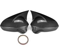 Wing Mirror Cover Rearview Mirror Shells For Seat For Leon MK2 For Ibiza for MK4 For Exeo 2008-2017 Black Carbon Fiber Covers Caps 2pcs(Carbon fiber)
