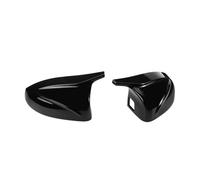 Wing Mirror Covers Black Car Side Mirror Cover Rear View Mirror Direct Replace Cap For A3 8V S3 RS3 2014-2020 With Lane Assist Hole
