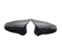 Wing Mirror Covers Carbon Mirror Cover For BMW For M3 M4 F82 F83 F80 Rearview Side Car Rear View Mirror Cap(Black-red)