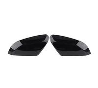 Wing Mirror Covers compatible with Civic 10th Generation 2016 2017 2018 Car Rearview Mirror Caps Horn Shape ABS Side Wing Mirror Cover (Glossy Black)(TYPE1Carbon Fiber)