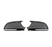 Wing Mirror Covers For A3 8P A4 A5 B8 Q3 A6 C6 4F S6 Add On Side Wing Rear View Mirror Cap Cover Car Accessories Housing Replacement(Black)