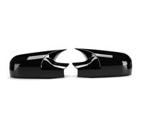 Wing Mirror Covers For Megane 2 MK2 2002-2009 Pair Car Side Rearview Mirror Cover Cap Shell Case And Exterior Decorative Trim Housing Replacement(Black)