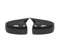 Wing Mirror Covers For Mitsubishi For Lancer X 10 EX EVO 2013-2016 Side Door Rearview Mirror Cover Trim Car Styling Accessories Part Replacement Wing Mirror Cap(Carbon fiber pattern,No light)