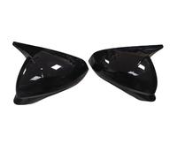Wing Mirror Covers For Seat For Leon For Cupra 2020-2024 Car Rearview Side Mirror Cover Wing Cap Exterior Door Rear View Case(Gloss Black)