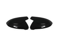 Wing Mirror Covers For VW For Golf 7 MK7 7.5 For GTI For Touran 2013-2020 Mirror Case Side Rear View Mirror Cover Caps Signals Wing Mirror Cover Cap(Bright Black)