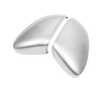 Wing Mirror Covers For VW For Golf 8 MK8 ID3 2022 2021 2020 Mirror Covers Caps RearView Mirror Case Cover Matt Silver Covers Side Wing Mirror Cover Cap (Color : Without holes)