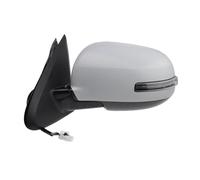 Wing Mirror Electric Car Rearview Assembly 9 Pins Side Mirror Heated Turn Signal Power For Mitsubishi For Outlander 2014 2015 2016 2017 2018 2019 Electric Adjustment(L White)