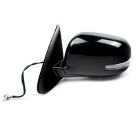 Wing Mirror Electric Car Rearview Assembly Side Mirror 9 Pins Power Turn Signal Heated For Mitsubishi For Outlander 2014-2019 Electric Adjustment(L Black)