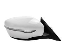 Wing Mirror Electric For Nissan For X-trail 2014 2015-2020 Car Side Rear View Mirror Assembly With Camera Power Folding Flash Warning Light Electric Adjustment(7 Wire Right White)