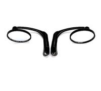 Wing Mirror For Cafe Racer Street Race Scooter Handlebar Parts Traffic Rear View Side Mirror Universal Motorcycle Accessories 8mm 10mm Mirror Moped Mirrors(Black)